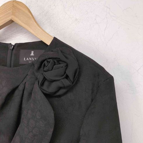 ランバン LANVIN noir コサージュデザインドレス レディース JPN:38