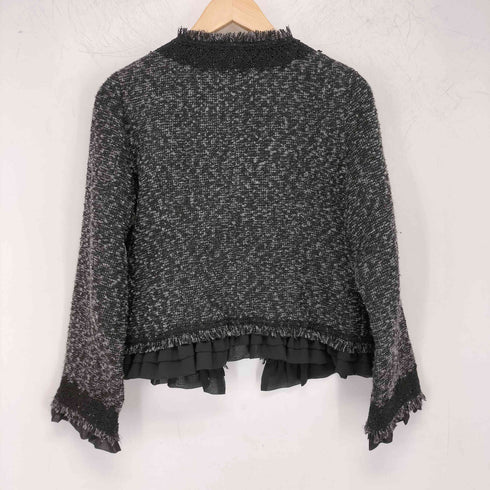 アクシーズファム axes femme ノーカラーツイードジャケット レディース JPN:M