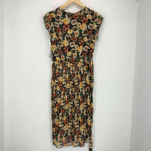 yitaly style フラワープリントプリーツdress レディース