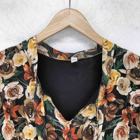 yitaly style フラワープリントプリーツdress レディース