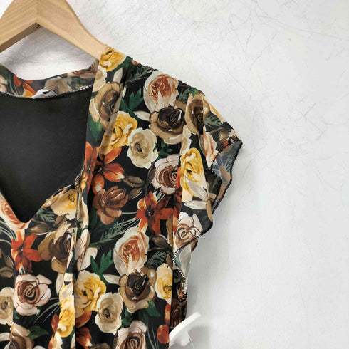 yitaly style フラワープリントプリーツdress レディース