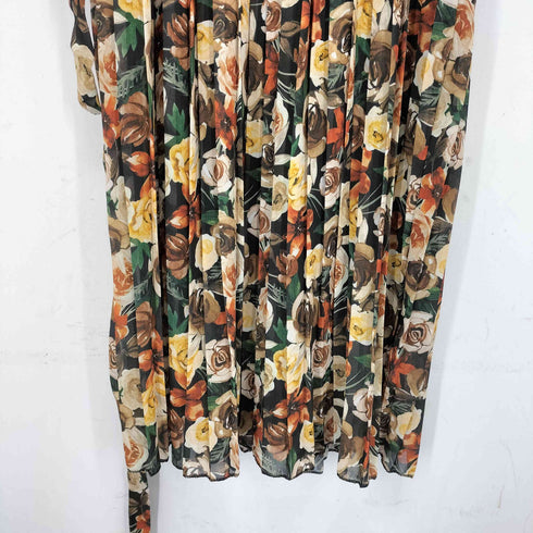 yitaly style フラワープリントプリーツdress レディース