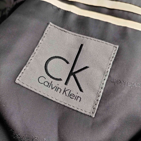 カルバンクライン CALVIN KLEIN ストライプ柄 2B テーラードジャケット メンズ US:36