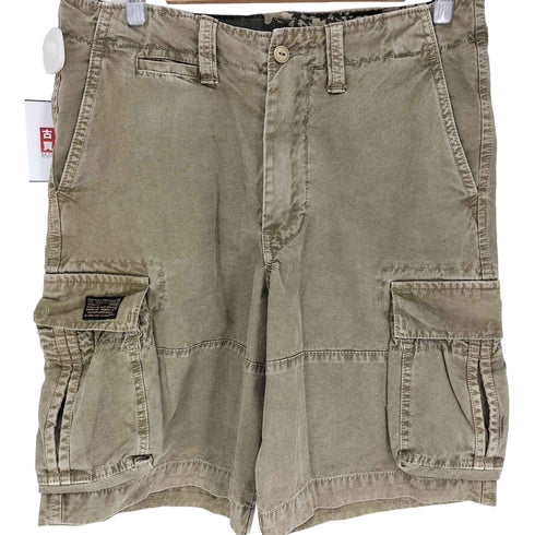 VINTAGE FIFTYFIVE INC 裏地カモ柄 ネコ目ボタン カーゴ ショーツパンツ メンズ 36
