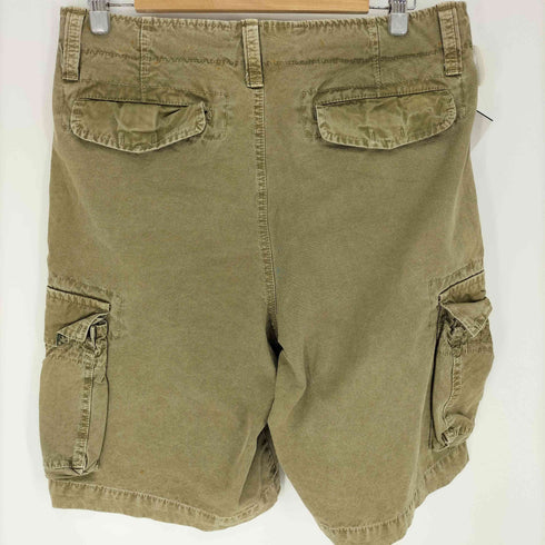 VINTAGE FIFTYFIVE INC 裏地カモ柄 ネコ目ボタン カーゴ ショーツパンツ メンズ 36