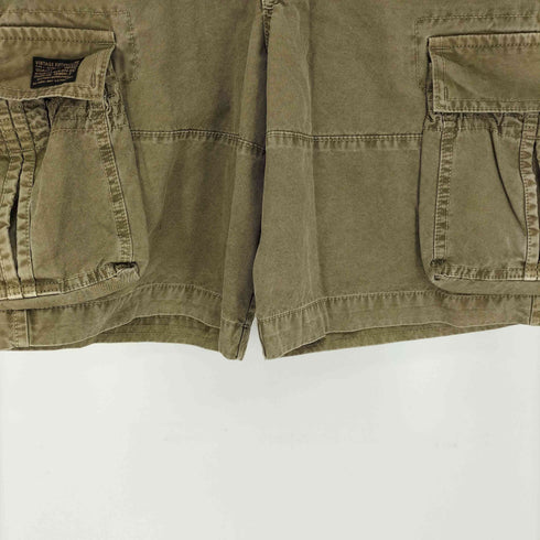 VINTAGE FIFTYFIVE INC 裏地カモ柄 ネコ目ボタン カーゴ ショーツパンツ メンズ 36