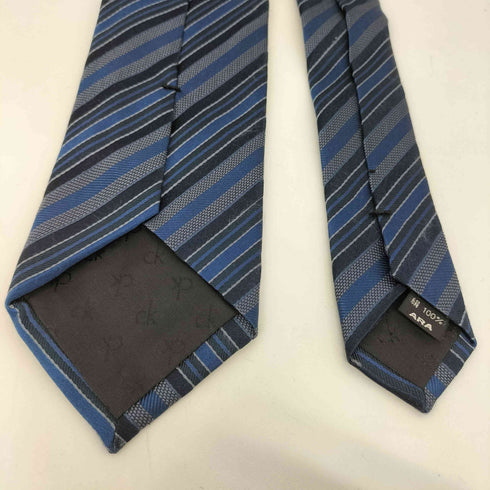 カルバンクライン CALVIN KLEIN シルク100 ストライプ柄 ネクタイ メンズ