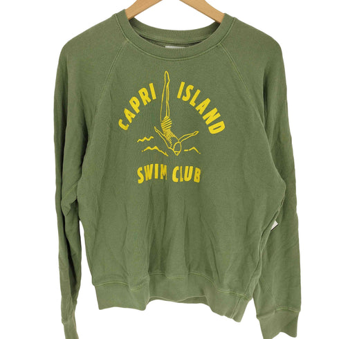 SUNDRY USA製 CAPRI ISLAND プリント クルーネック スウェット メンズ 2