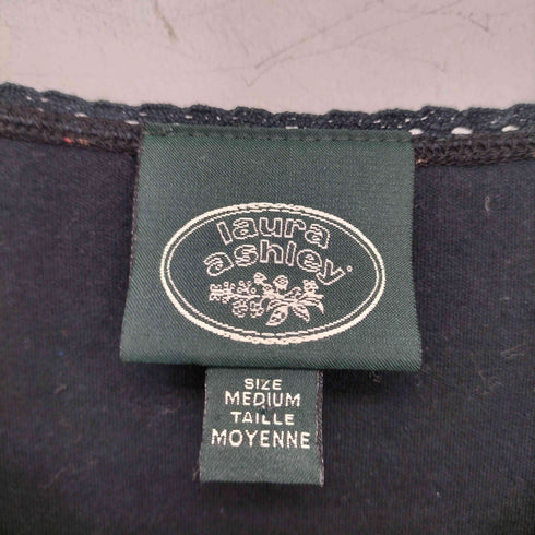 ローラアシュレイ LAURA ASHLEY 花柄カットソー コットントップス レディース import:M