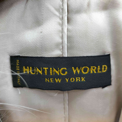ハンティングワールド HUNTING WORLD リアルファー付き フーデッドダウンコート レディース EUR:46