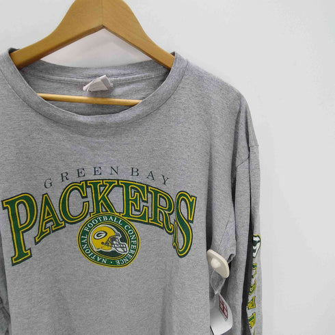 エヌエフエル NFL アメリカンフットボール アメフト チーム プリント 袖プリ L/Sカットソー ロンT メンズ import:L