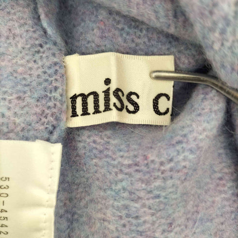 ミスクロエ miss Chloe アンゴラ混 スタンドネック S/S ニット セーター レディース