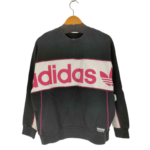 アディダス adidas フロントデザインクルーネックスウェット レディース import:S