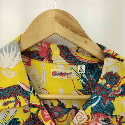 サンサーフ SUN SURF RAYON HAWAIIAN SHIRT TEAM OF DRAGONS フロントボタン アロハシャツ メンズ M
