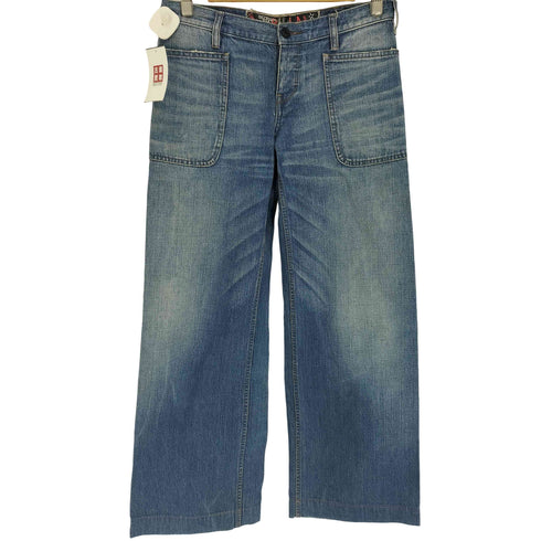 ラルフローレン RALPH LAUREN 90-00S フロントポケット ボタンフライ ワイド バキー デニムパンツ レディース 11