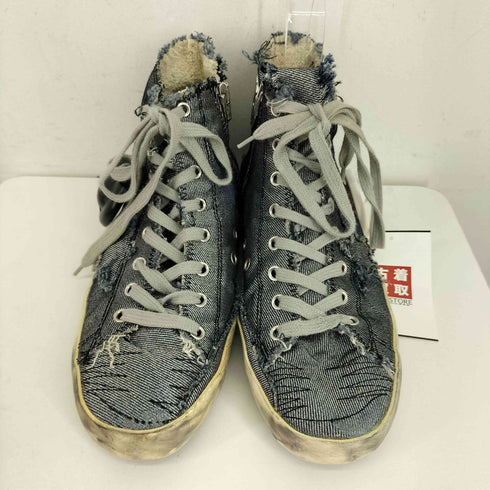 ゴールデン グースデラックスブランド golden goose deluxe brand FRANCY サイドジップ ダメージ ハイカットスニーカー レディース