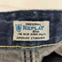 リプレイ REPLAY 革パッチ スタッズ 5ポケット ストレート デニムパンツ Y2K メンズ W29 L32
