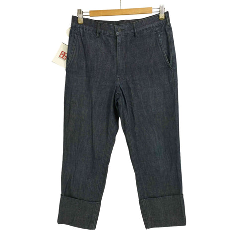 コムデギャルソンオムプリュス COMME des GARCONS HOMME PLUS AD2002 デニム ロールアップパンツ メンズ JPN:XS