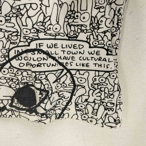 プレイコムデギャルソン PLAY COMME des GARCONS AD2011 Matt Groening 総柄 S/S Tシャツ メンズ JPN:M