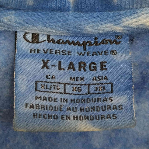 チャンピオン Champion REVERSE WEAVE 00s タイダイ柄 ロゴ刺繍 プルオーバーパーカー メンズ import:XL