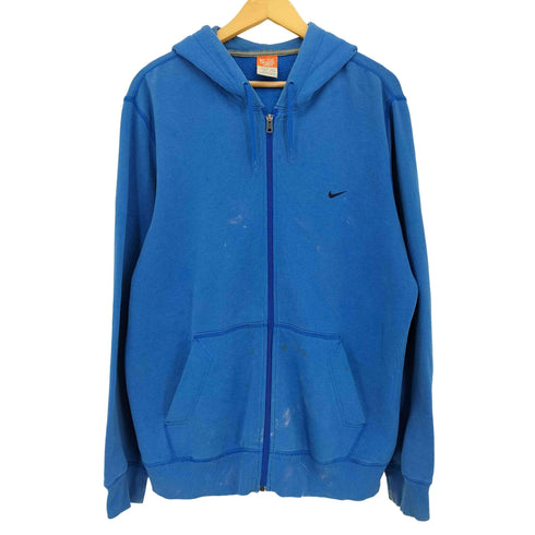 ナイキ NIKE The Athletic Dept.00s スウッシュ刺繍 ジップアップパーカー メンズ import:L