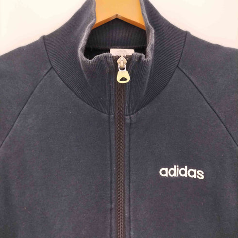 アディダス adidas ロゴ刺繍 トラックジャケット ジャージ レディース import:L