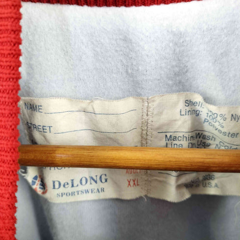 ディロング Delong 70-80S USA製 野球チーム ワッペン スタジャン メンズ XXL