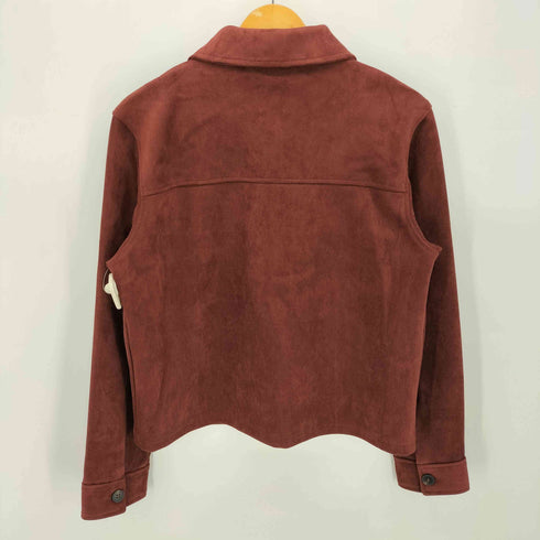 ザラ ZARA FAUX SUEDE JACKET フェイク スエード ジャケット レディース import:L