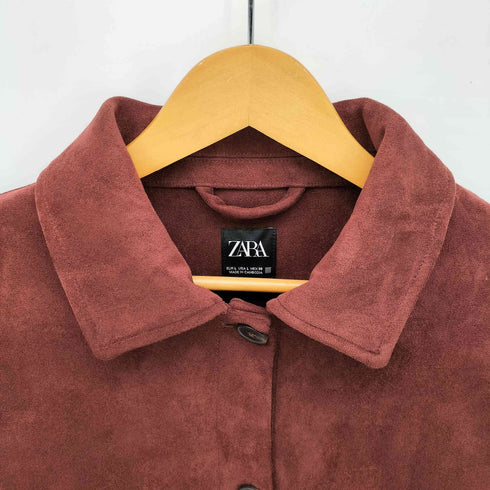 ザラ ZARA FAUX SUEDE JACKET フェイク スエード ジャケット レディース import:L