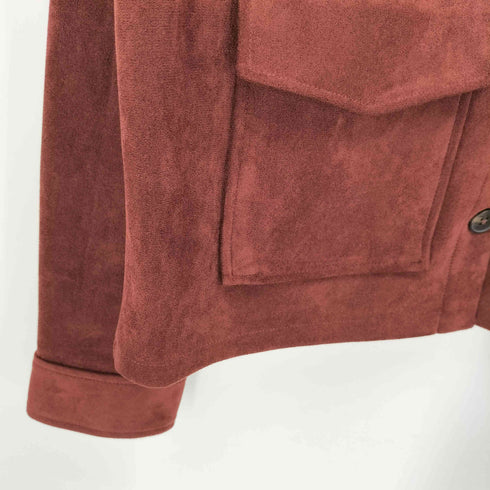 ザラ ZARA FAUX SUEDE JACKET フェイク スエード ジャケット レディース import:L