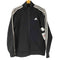 アディダス adidas ブラックスリーストライプストラックジャケット メンズ import:M