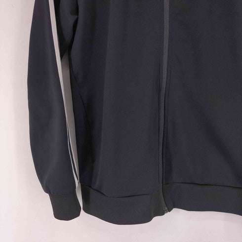 アディダス adidas ブラックスリーストライプストラックジャケット メンズ import:M