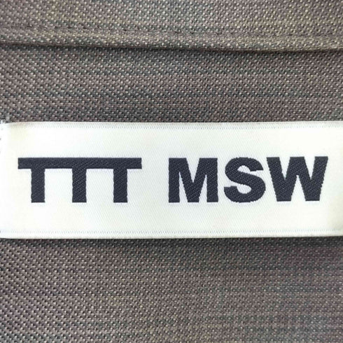 ティーモダンストリートウエア TTT_MSW ウール ハーフジップ プルオーバーシャツ メンズ JPN:M