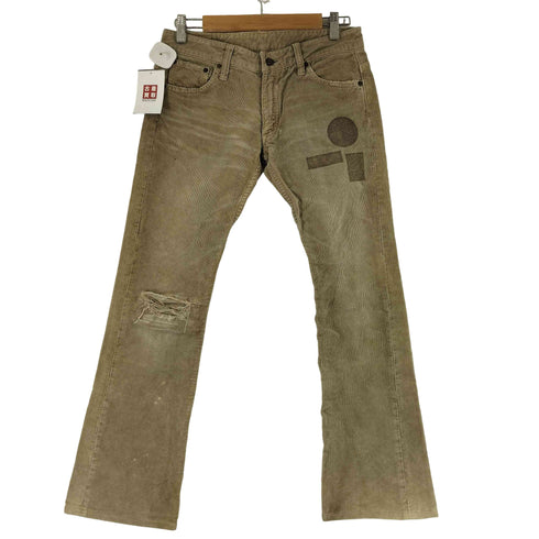 ティーエムティー TMT コーデュロイ ダメージ フレアパンツ レディース JPN:M