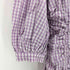ザラ ZARA MINI GINGHAM CHECK DRESS PUFF SLEEVES LIGHT MAUVE ミニ ワンピース レディース import:M