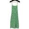 ザラ ZARA GREEN ANIMAL PRINT JACQUARD KNIT SLEEVELESS DRESS アニマル 柄 ニット ワンピース レディース import:L
