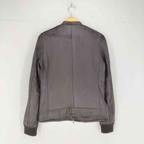 ナノユニバース NANO universe lamb leather ラムレザーシングルライダースジャケット メンズ 42