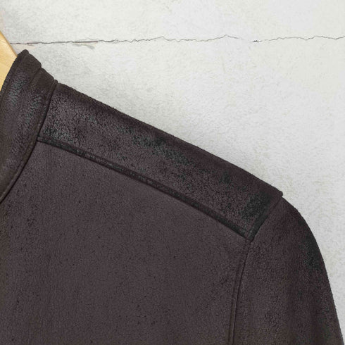 ナノユニバース NANO universe lamb leather ラムレザーシングルライダースジャケット メンズ 42