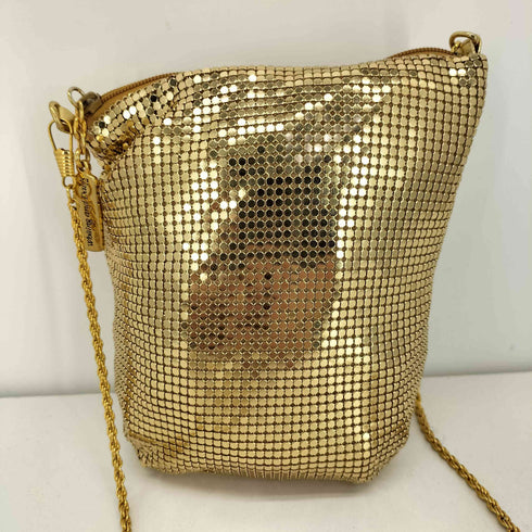 WHITING AND DAVIS METALLIC CHAIN MINI BAG レディース