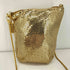 WHITING AND DAVIS METALLIC CHAIN MINI BAG レディース