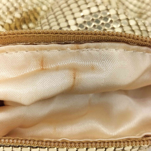 WHITING AND DAVIS METALLIC CHAIN MINI BAG レディース