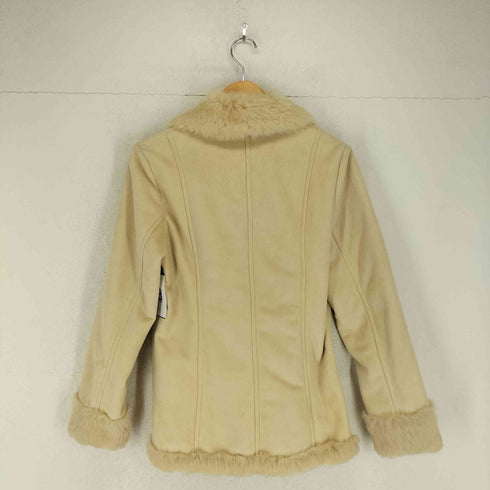 ALTERNATIVEWAVE babbit fur ラビットファーフェイクスエードジャケット レディース L