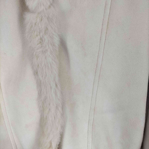ALTERNATIVEWAVE babbit fur ラビットファーフェイクスエードジャケット レディース L