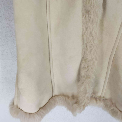 ALTERNATIVEWAVE babbit fur ラビットファーフェイクスエードジャケット レディース L