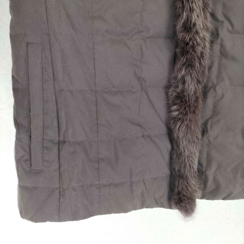 FRAGILE rabbit fur ラビットファー切替ダウンジャケット レディース 38