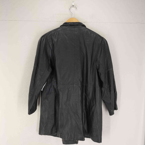 JINDO real leather リアルレザー比翼ハーフコート レディース 13