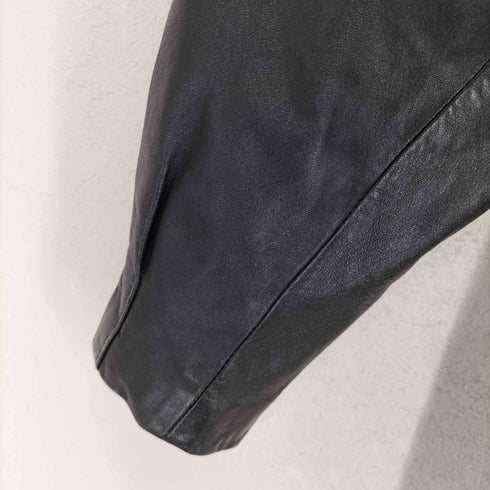 JINDO real leather リアルレザー比翼ハーフコート レディース 13