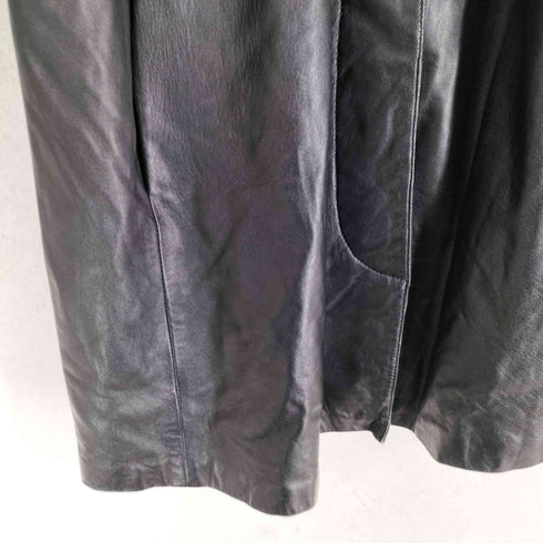JINDO real leather リアルレザー比翼ハーフコート レディース 13