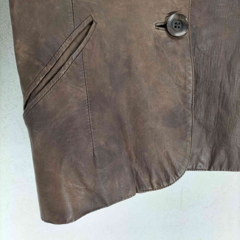 fra vaganza e citta cow leather カウレザー1Bテーラードジャケット レディース