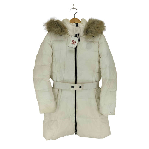 トミーヒルフィガー TOMMY HILFIGER ファーダウンコート レディース M